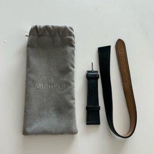 Michele Deco double strap for watch size 18